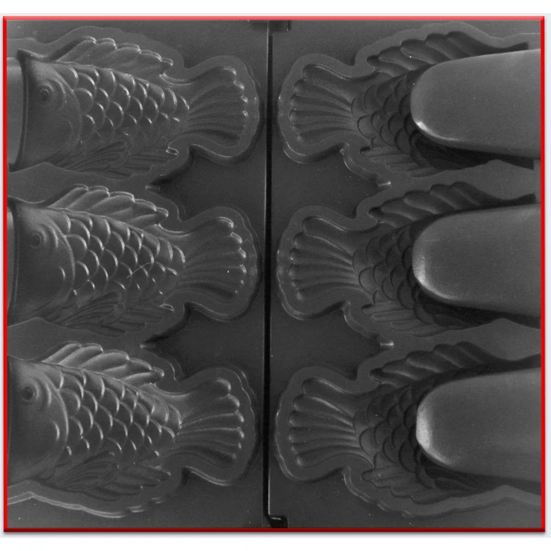 FY-1103B Commercial Use Ice cream Taiyaki machine Fish cone waffle maker ice cream Fish molds 2000W 3