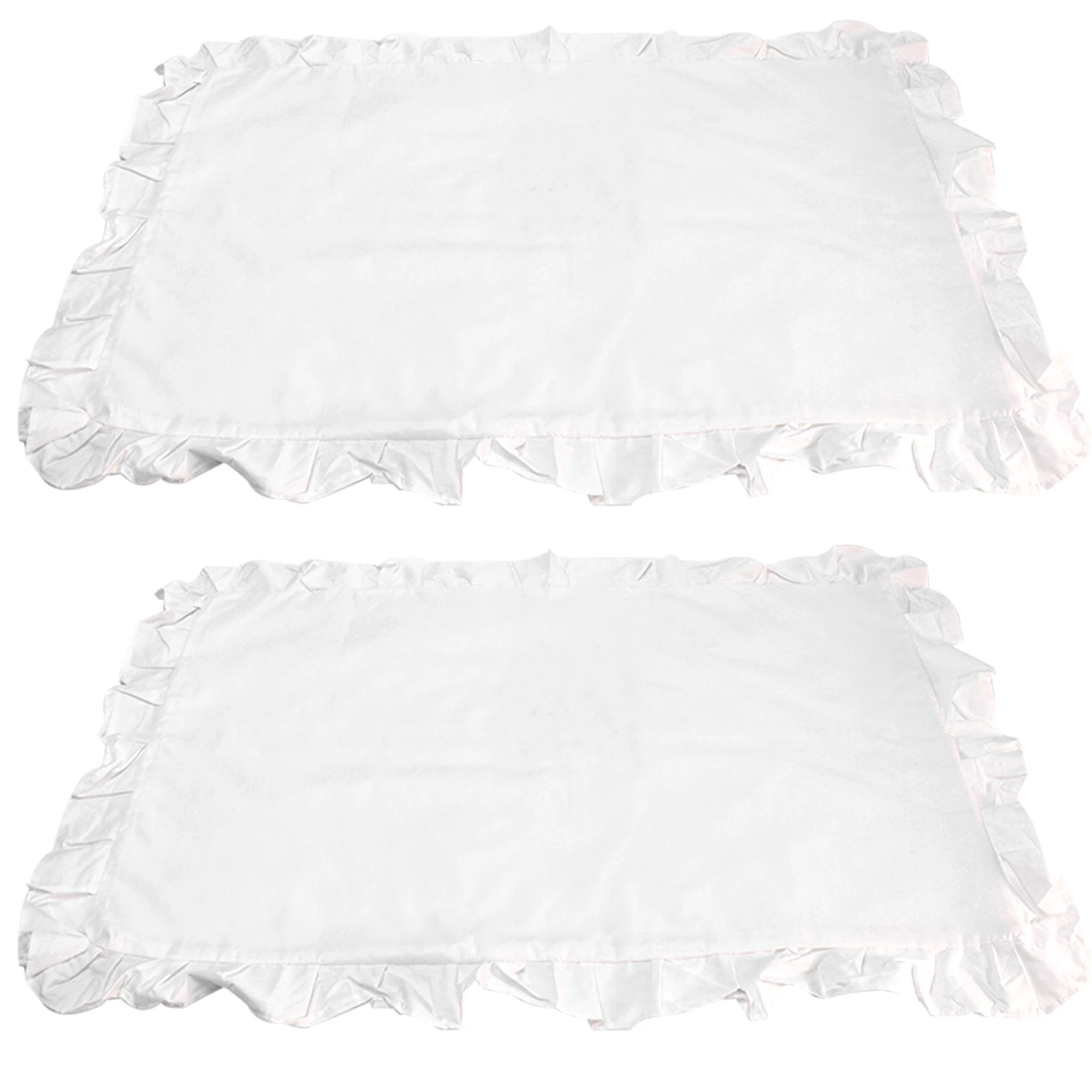

1pair Bedding Decor Luxury Comfort Handcraft Modern Frilled Cover Home Textiles Pillow Case Bedroom Cushion Plain Hotel Soft
