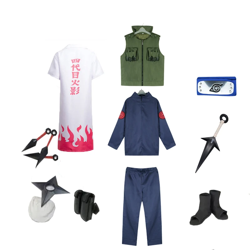 Naruto Namikaze Minato Ninja Costume Cosplay