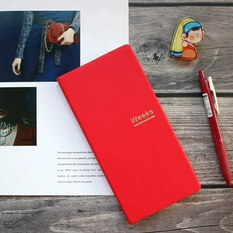 Weekly Journal Notebook - PU Leather Planner for Students and Professionals