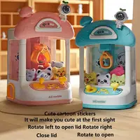 Cartoon Automatic Doll Machine Kid Operated Play Claw Game Machine Toy Crane Machines Music Doll Toys For Children Kids Gift 2