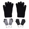 Electric Heated Gloves Touch-screen USB Rechargeable Motorcycle Gloves Winter Thermal Waterproof Windproof Knitting Wool Hand 4