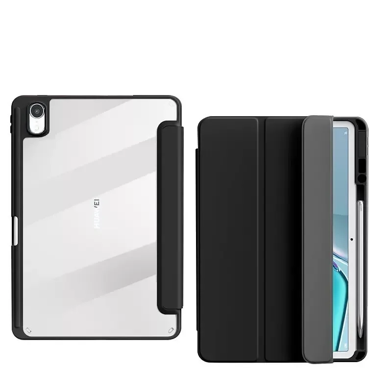 Couro Inteligente Tampa Traseira Dobrável para Huawei Matepad 11 Case com Suporte de Caneta Acrílico 11.5 Btk-w09 W00 pu - Imagem 4