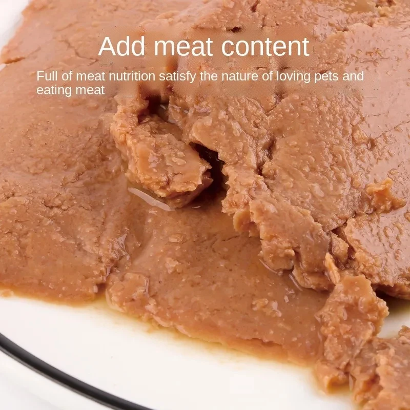 Canned dogs Teddy golden hair wet food pet snacks dog snacks a lot of meat dogs mixed with dog food rice