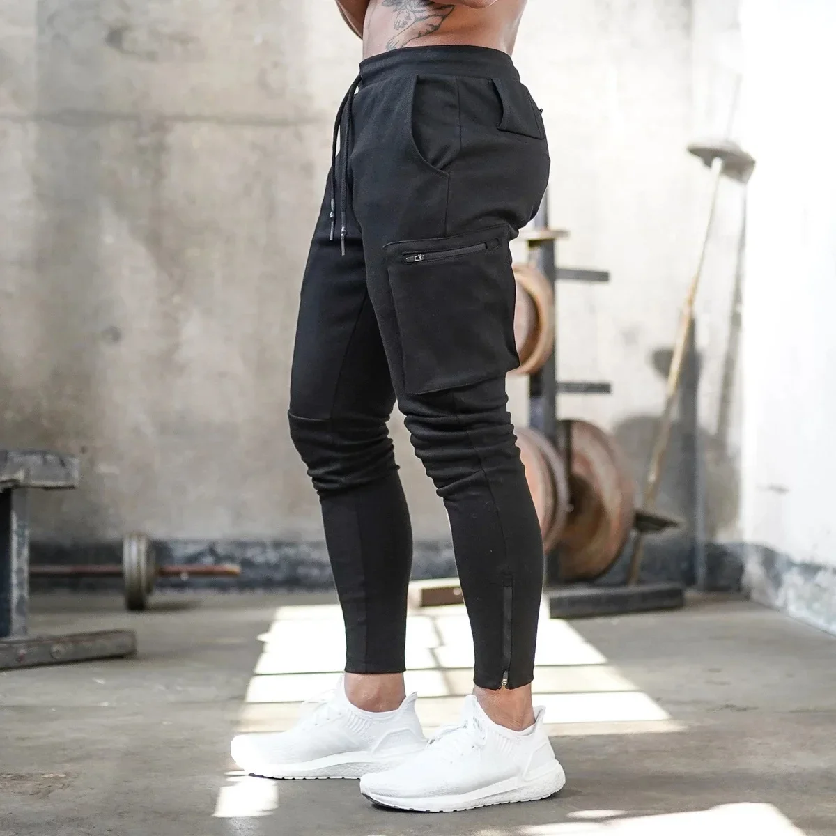 Sports Fitness Overalls Men's Camouflage Fitness Pants Running Training Slim Men's Pants