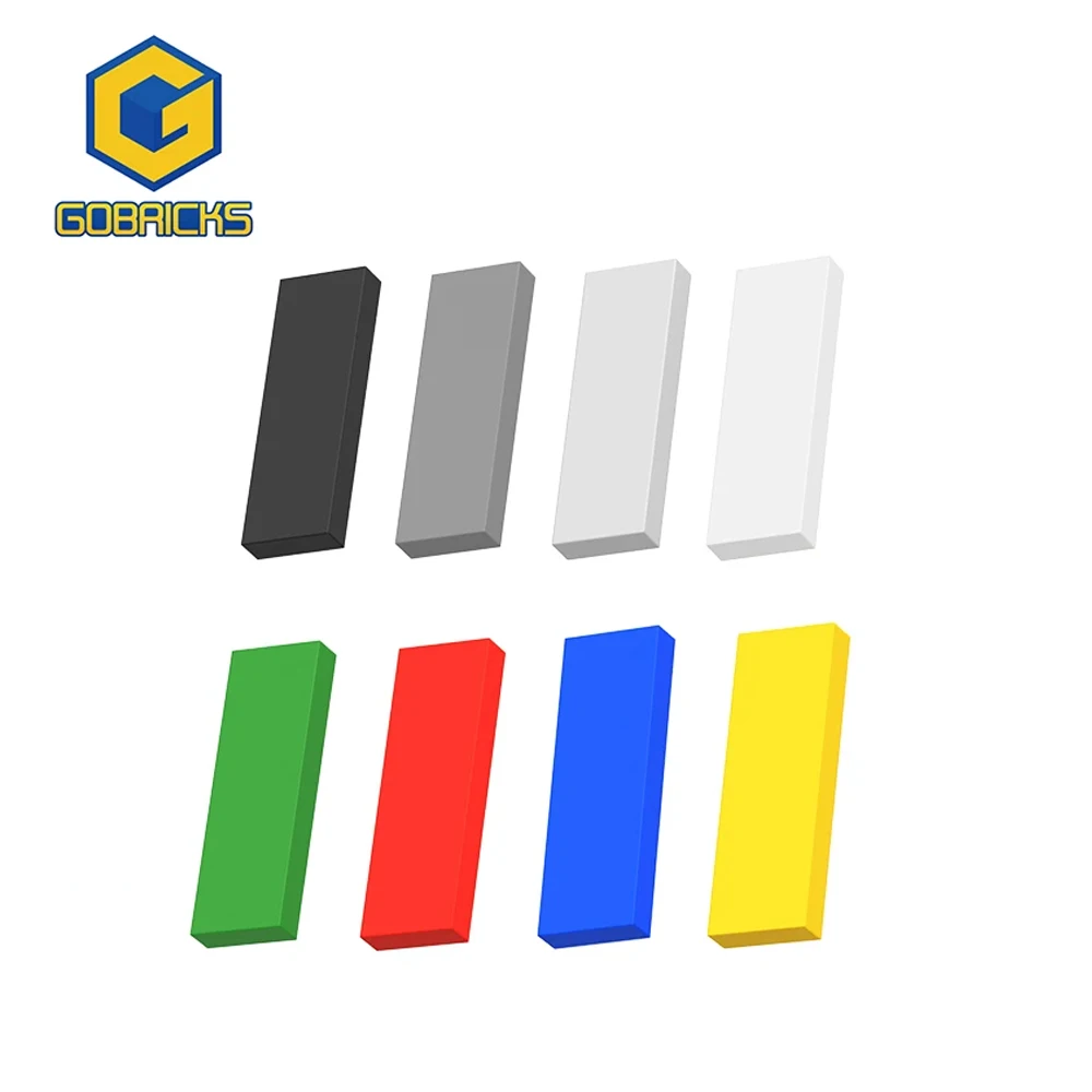Gobricks MOC 벽돌 부품 타일, 기술 입자 조립, 어린이 장난감 선물, 63864 빌딩 블록과 1×3 호환, 10 개  Best5