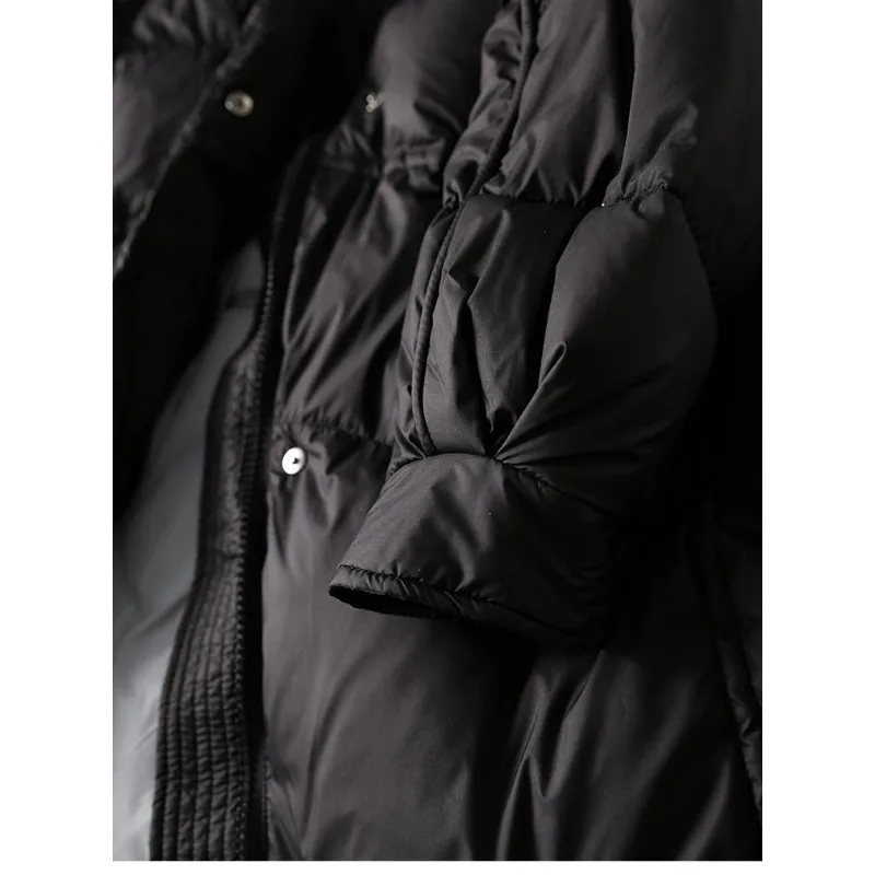 2023 New Women Down Jacket Winter Coat Female Short Parkas Slim Fit Thick Warm Outwear Hooded Leisure Time Versatile Overcoat