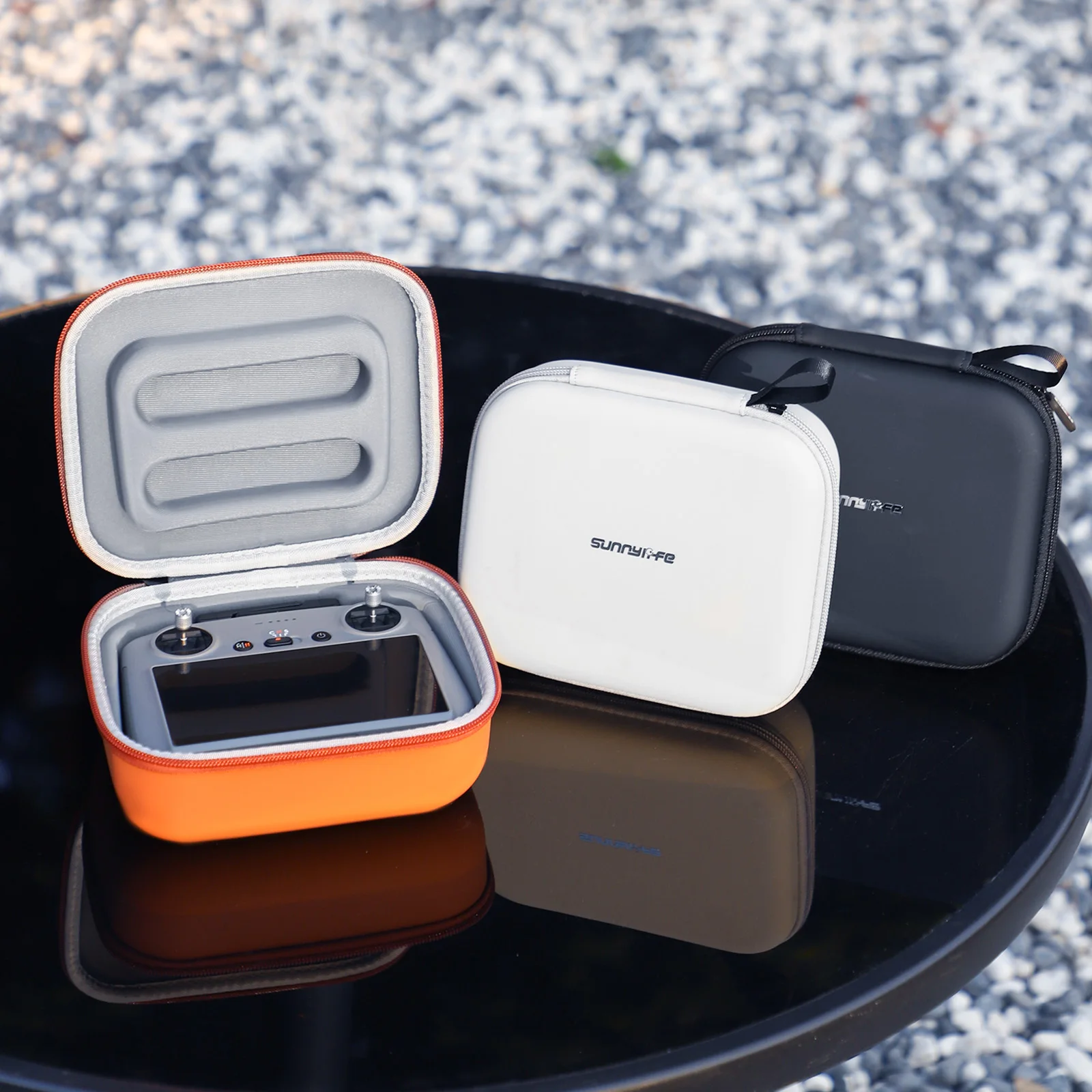 Étui de transport pour drone, protection robuste, orange/gris/noir