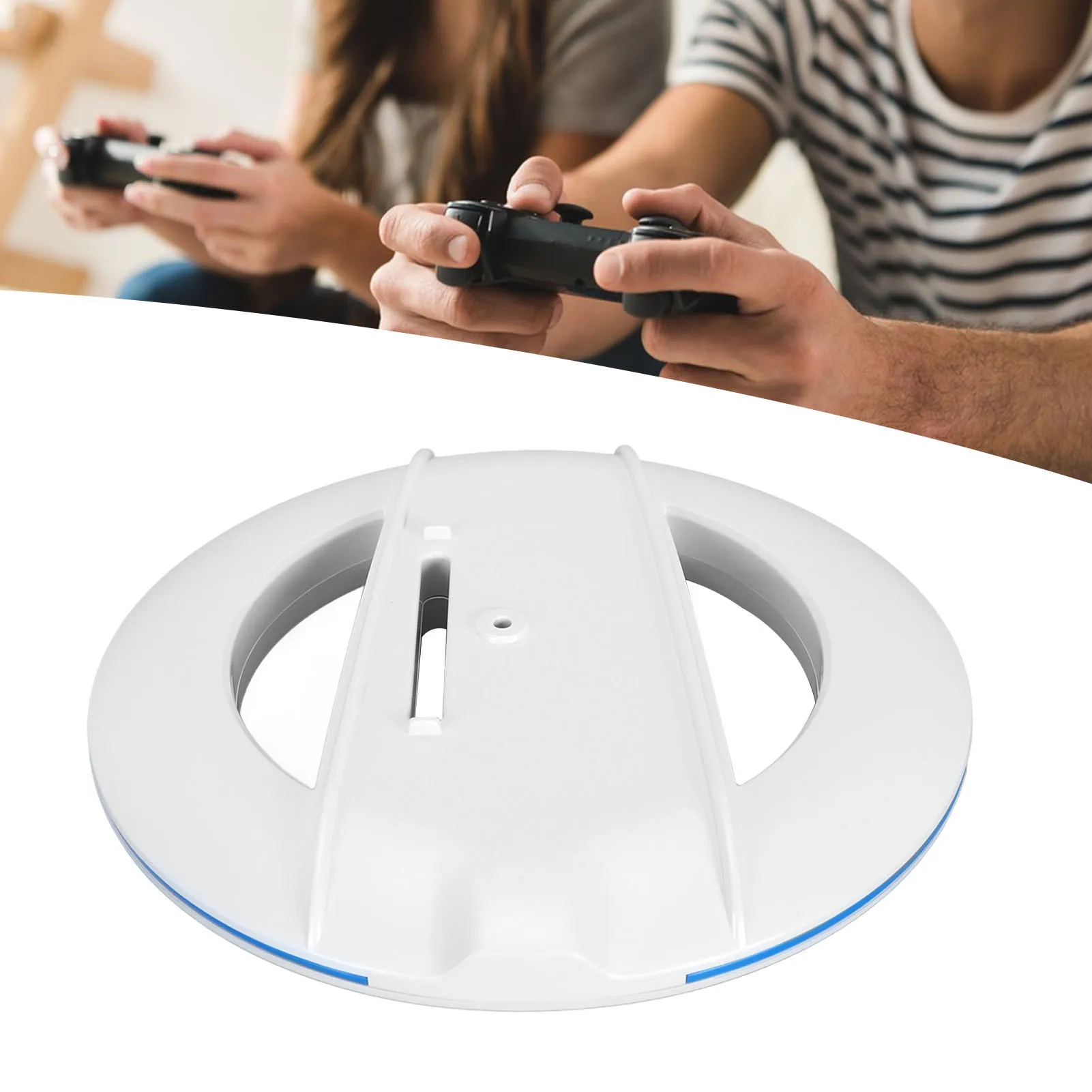 PS5 디스크 디지털 에디션용 수직 스탠드, 슬림 교체, 미끄럼 방지, 안정적인 냉각 스테이션 베이스, 나사 포함