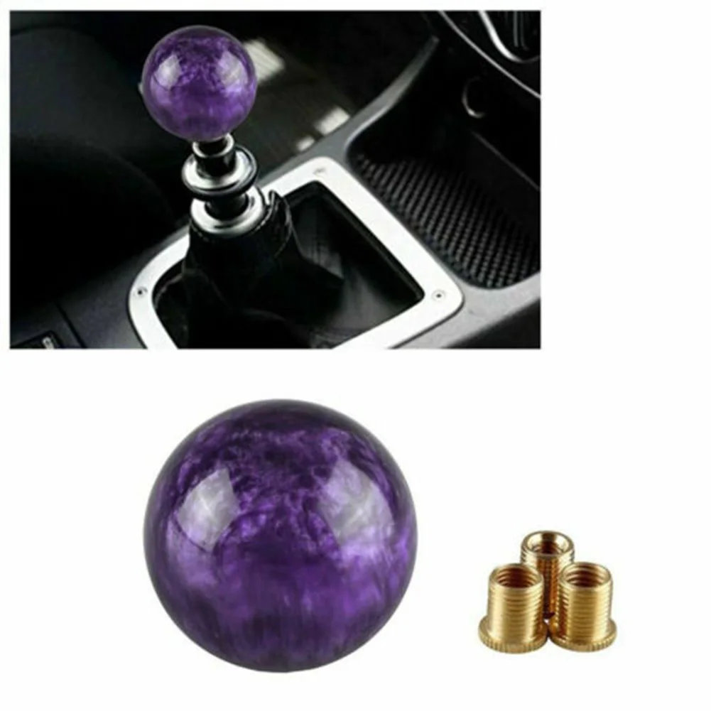 

Acrylic Plastic+Copper Purple Universal Shift Knob Manual 5 Speed Car Gear Stick Shift Knob Lever Shifter
