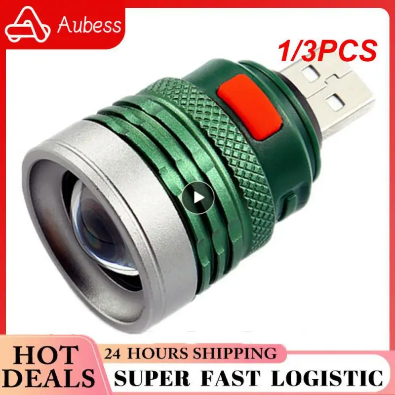 

1/3 шт., портативный USB-фонарик