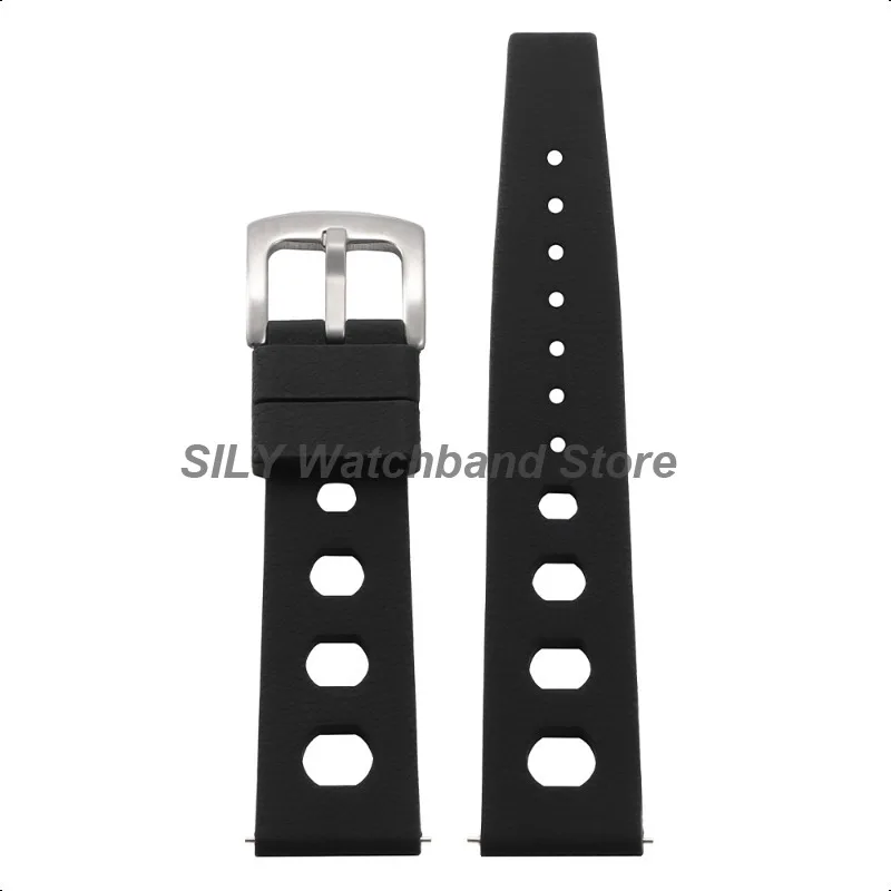 Universal Soft Tropical Silicone Smart Watch Band - Quick Release, Breathable Design
