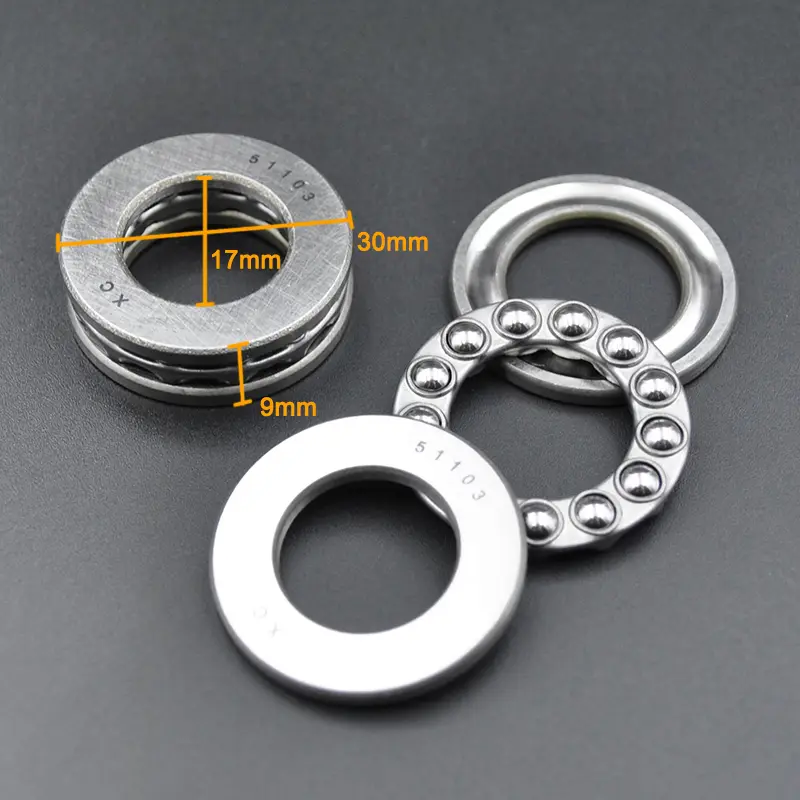 2pcs high quality plane thrust bearing 51100 51101 51102 51103 51104 51105 51106 51107 51108 51109 51110 Axial Ball Bearings image 10