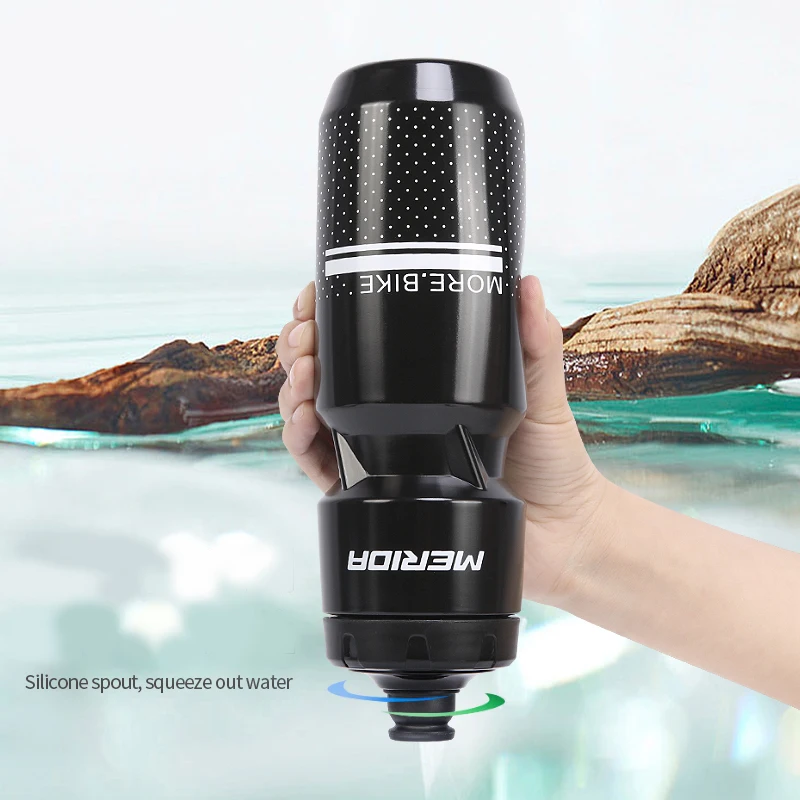 Cycling water bottle cycling sports water cup team version portable squeeze type kettle (MERIDA)