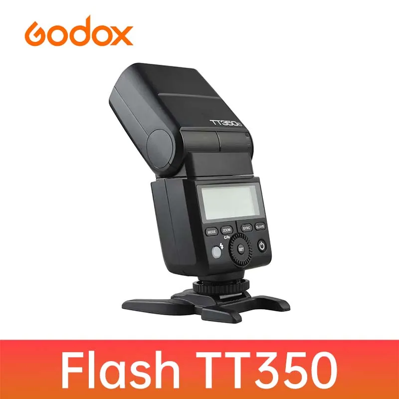 고독스 휴대용 미니 스피드라이트 2.4G 무선 HSS 1/8000초 TTL 카메라 플래시 TT350 컴팩트 외장 조명 (사진 촬영용)