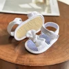 Infant Baby Girls Summer Sandals with Flower Soft Sole Newborn Toddler First Walker Crib Dress Shoes 3