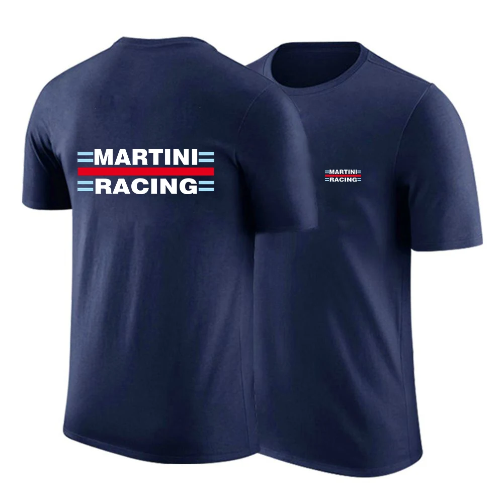 2023 New Men's Martini Racing Harajuku Printing T-Shirt Fashion Solid Color Comfortable Casual Hip Hop Short-Sleeved TeeTops
