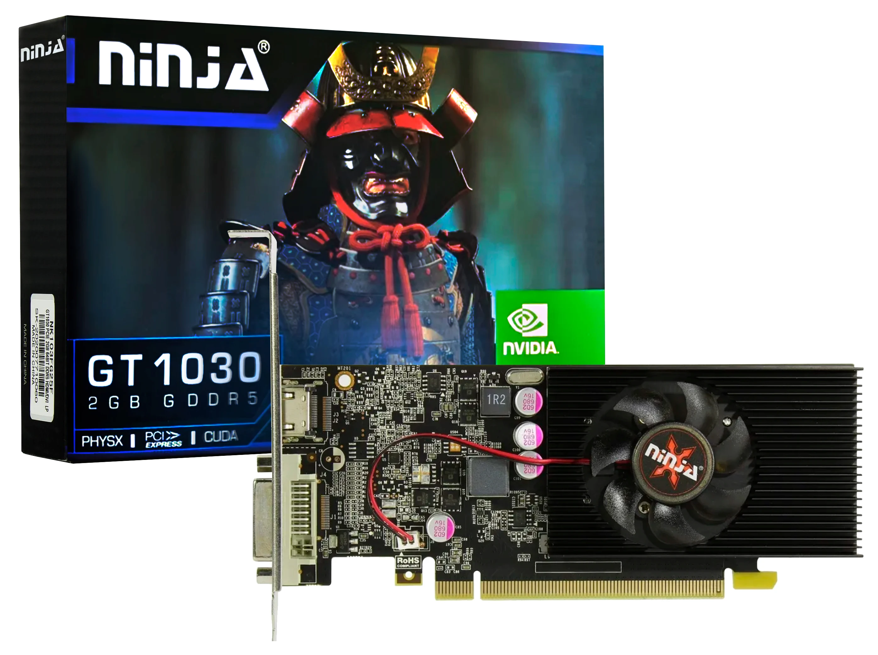 Видеокарта Sinotex nVidia GeForce GT 1030 1468MHz 2048MB 6000MHz 64 bit RTL [NK103FG25F] | Компьютеры и офис