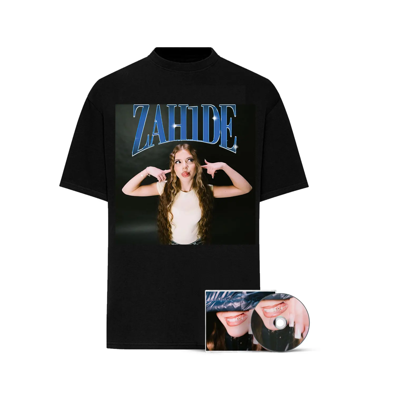 Zahide T-shirt Women's Casual Cotton Oversized Short Sleeve