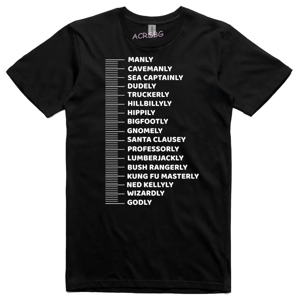 

Manly Sea Captainly Dudely Hipply Bigfootly Bush Godly Men T Shirts Creative Design Unisex Crew Neck Tee Shirts Oversized Tops