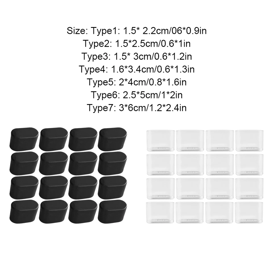 PIED DE MEUBLE,Type 2--Protège Pieds De Chaise, 8 Pièces, Couvre Pieds