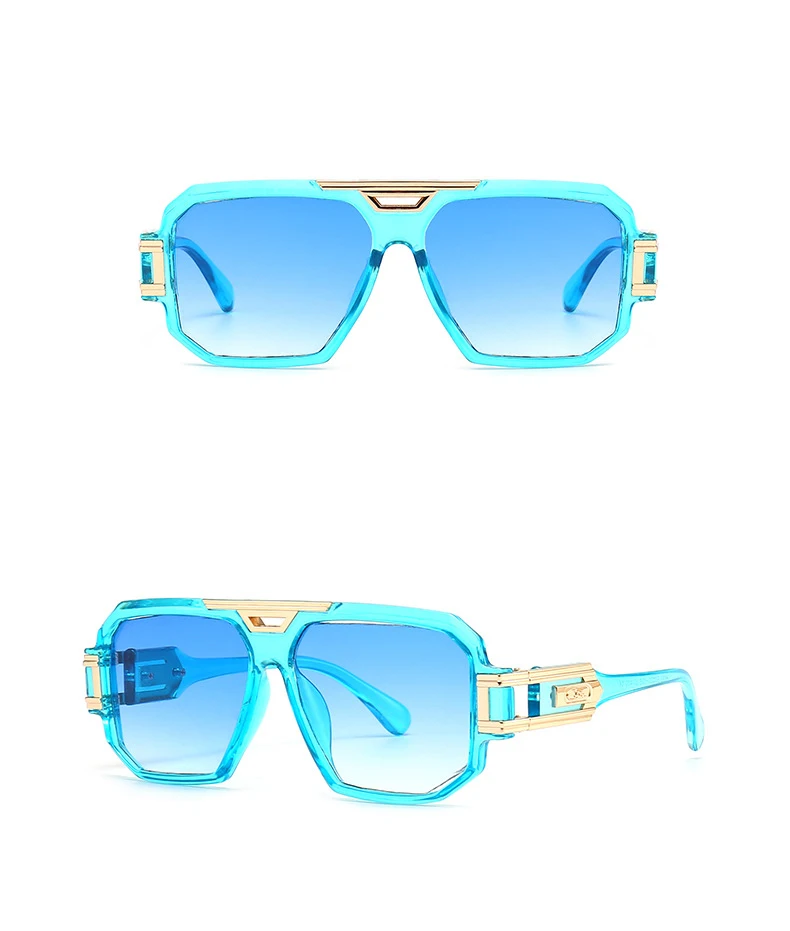 56478 Mode Männer Sonnenbrille Frauen 2023 Vintage Luxus Marke Designer Übergroßen Brillen Männlich Shades Uv400 Fahren Gläser – Detail 20