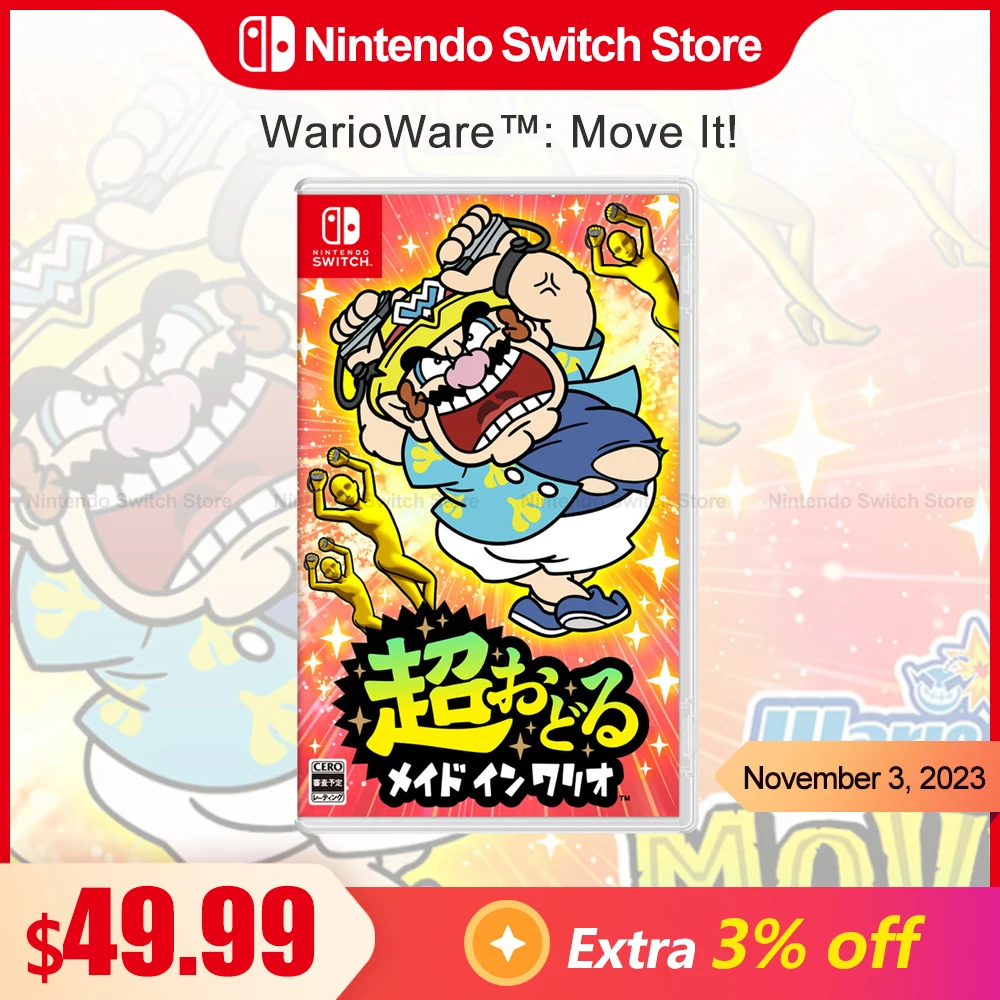 Warioware Move It Nintendo Switch Offerte Di Gioco 100% Original Physical Game Card Party Genere Switch Giochi Per Switch Console Di Gioco