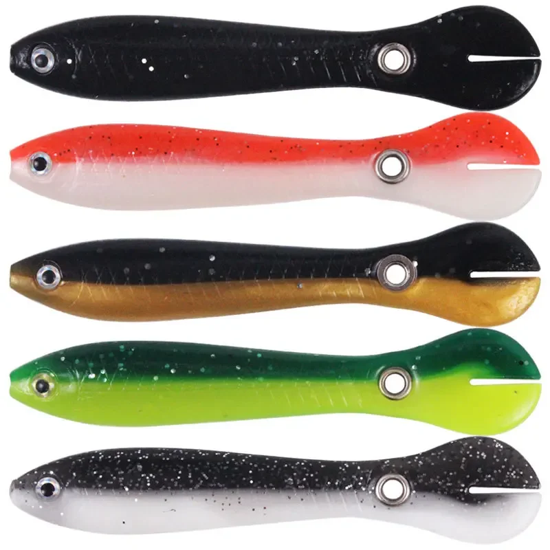 QXO 5pcs/Lot Fish Soft Lure Bionic Loach 10cm sea fishing