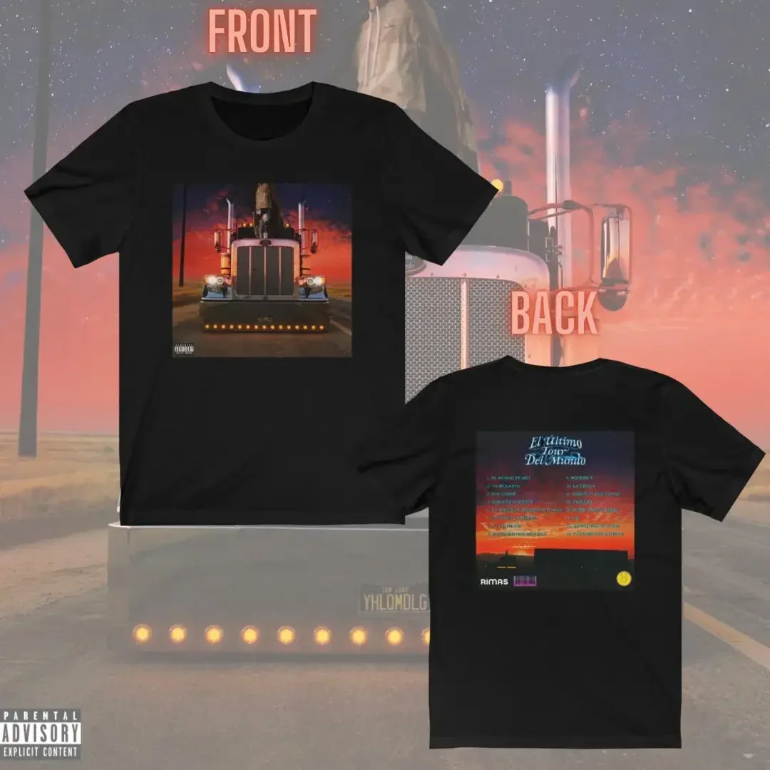 Bad Bunny El Ultimimo Tour Del Album Shirt,Bad Bunny Album Cover,El Ultimimo Tour,Last World Tour,Double Sided Print,Eutdm