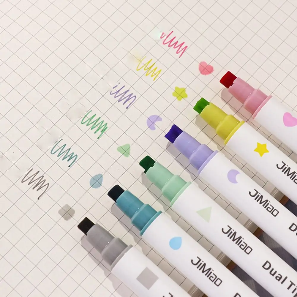 

Office Supplies Curve Line Flower-shaped Integrated Highlighters Multiple Shapes Color Curve Highlighter Pen Markers Pen