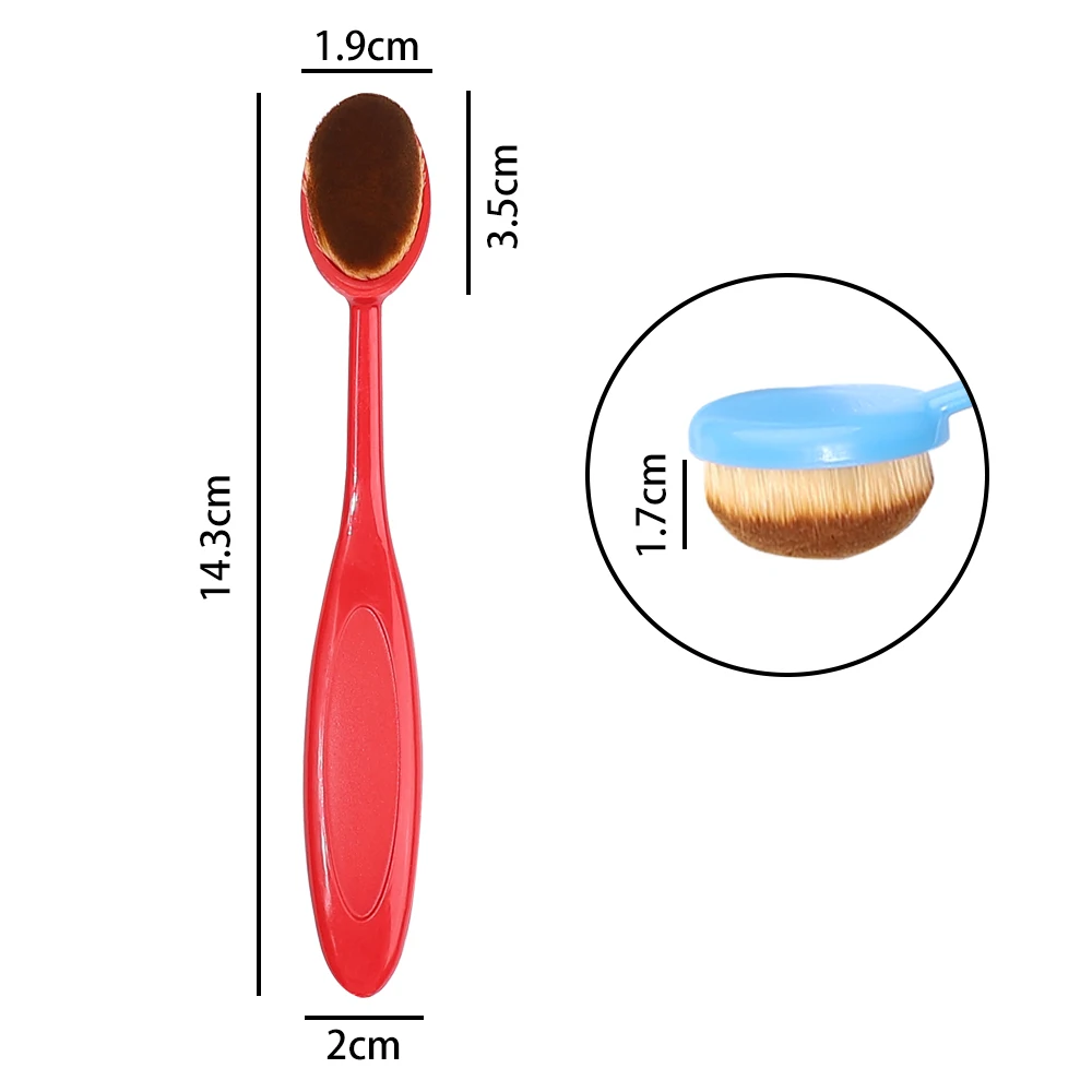 1Pcs Single Pack Nail Art Dust Brush Portable Dust Brush Polishing Nail Removal Soft Dust Removal Nail Cleaning Brush Tool 6