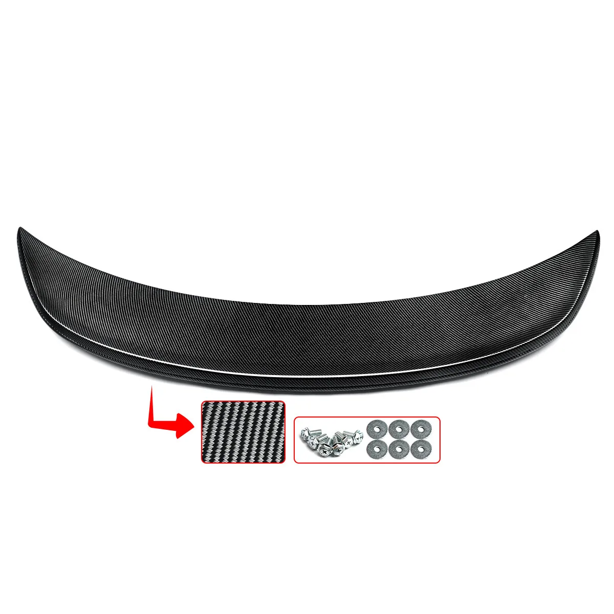 Rear Roof Spoiler for VW Beetle 5C - Carbon-Look ABS