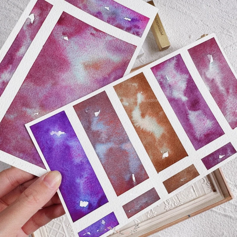 5 colors/sets of layered color solid watercolor pigments  Art college students outdoor sketch portable painting pigments sets