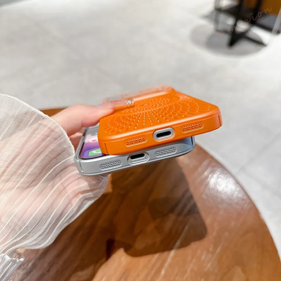 Ultra Slim Heat-Breathable Magnetic Phone Case with Wireless Charging Compatibility