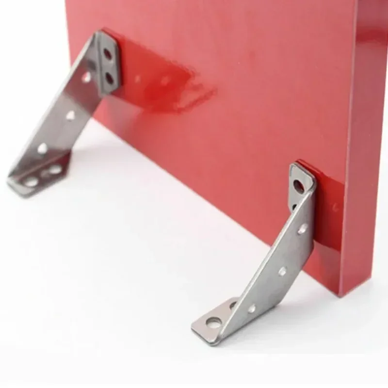 Stainless Steel Angle Corner Brackets Protector Right Angle Corner Stands Electroplating Process 4PCS for Furnitur Connections