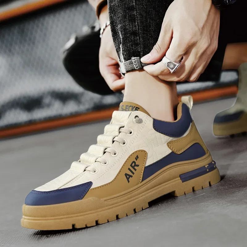 Shoes for Men Comfortable Lace Up Flat Men's Casual Shoes Outdoor Men's Sneakers Fashion Sport Vulcanized Shoes Male 2024 4