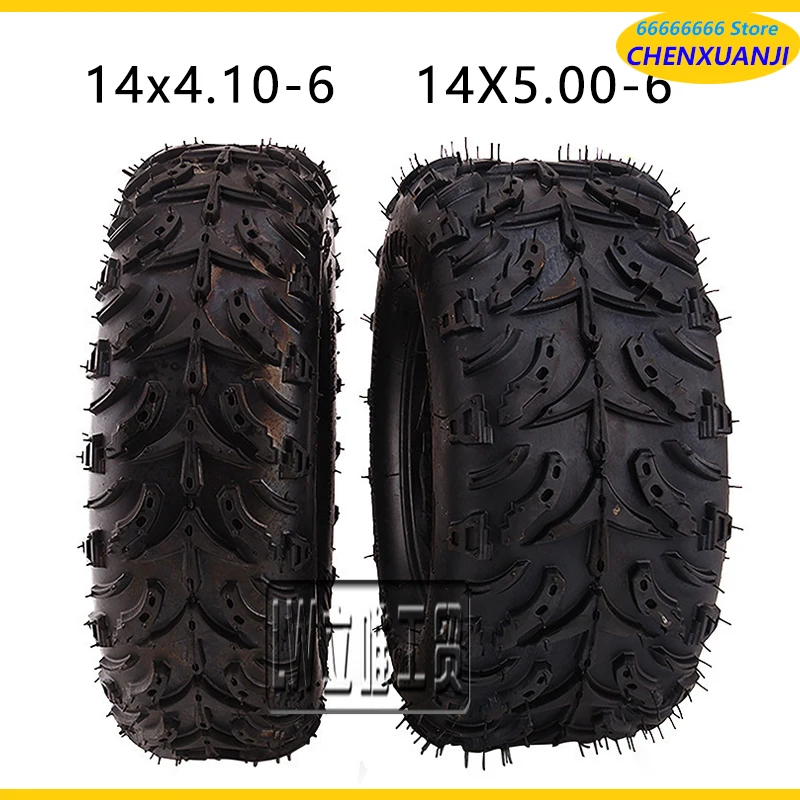 

14X5.00-6 14x4.10-6 Tyre Road Tubeless Tire 14 Inch For Fuel Electric 4 Racing Wheels Buggy Karting Car ATV QUAD Go kart Parts