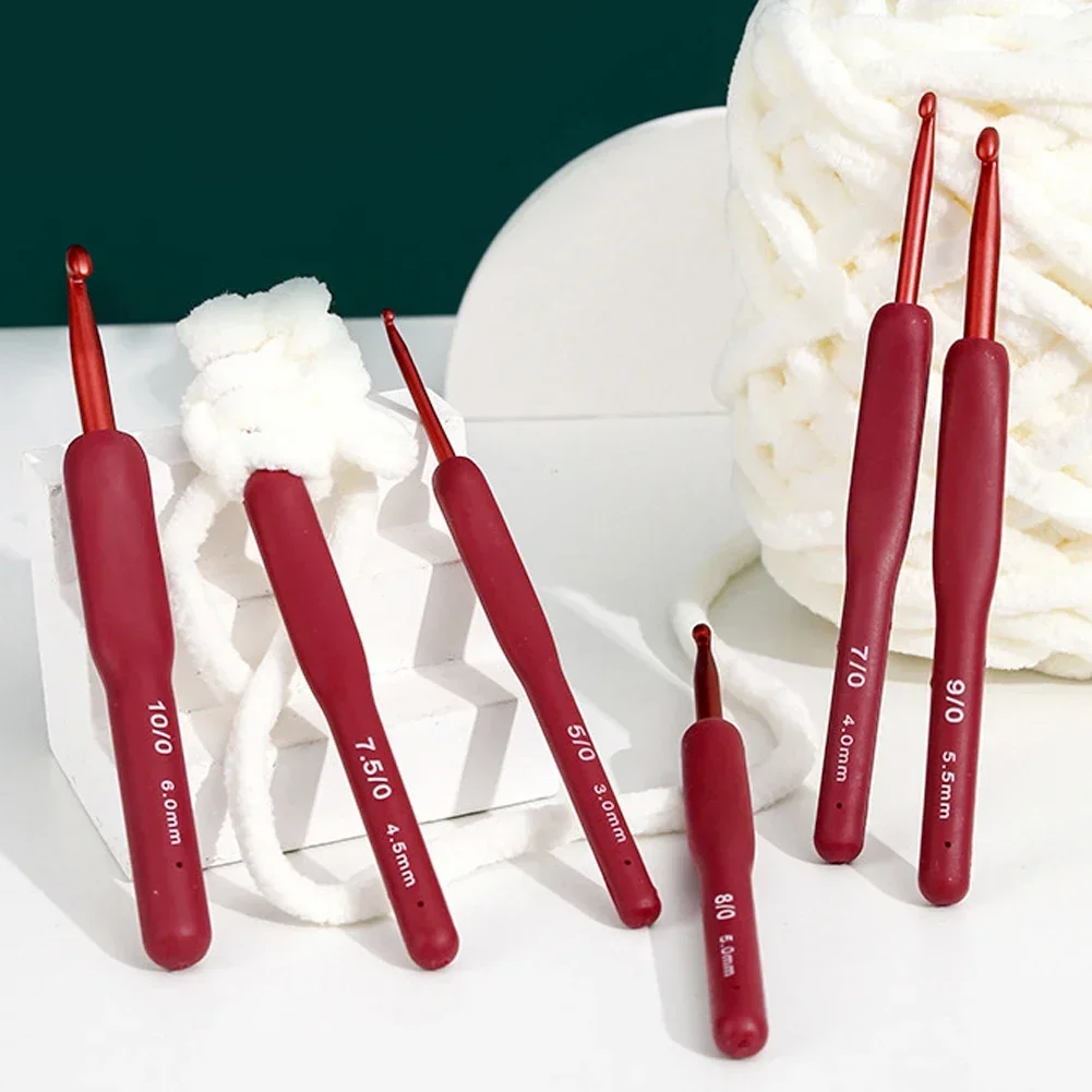 

Красная глиноземная вязальная игла из алюминиевого сплава вязальная игла противоскользящая матовая сумка для обуви искусственная кукла вязаный инструмент ручной работы