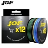 JOF X12 500M 300M Braided Fishing Line 12 Strands MultiColor Multifilament Saltwater PE Line 20 24 35 40 50 65 80LB 1