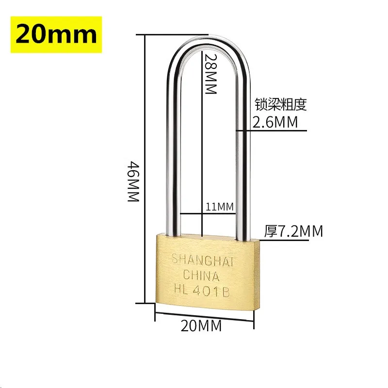 1 Pcs 같은 키 구리 자물쇠 늑대 머리 황동 잠금 작은 잠금 도어 잠금 장치 20mm 25mm 30mm 40mm 녹 잠금 코어 포함 3 키