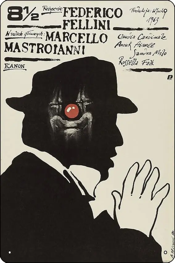 

Постер 8 1/2, металлический жестяной знак, забавное домашнее искусство, Настенный декор 8x12 дюймов