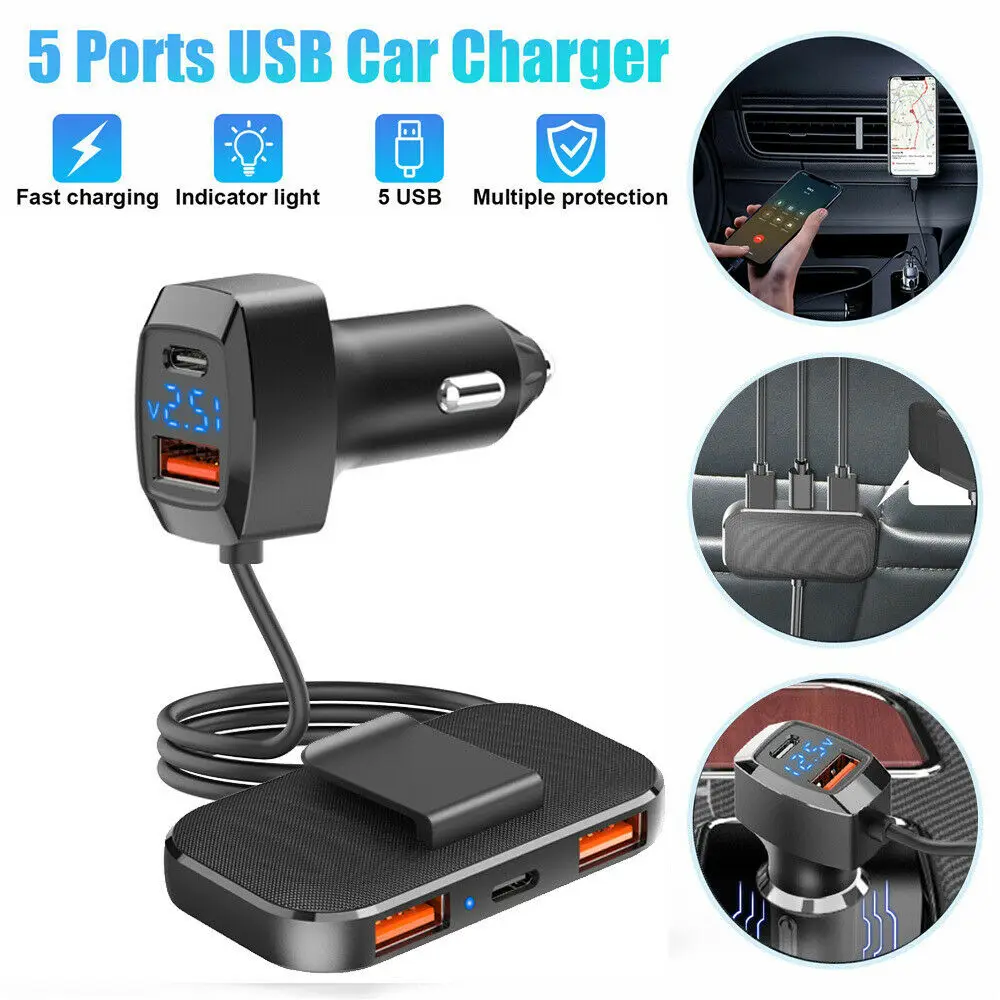 5 Ʈ USB ڵ  QC3.0   ڵ    ̺, ޴ ȭ  ڴ 