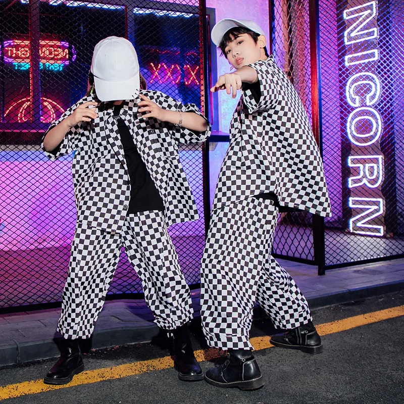 

2023 Hip-Hop Dance Clothing For Kids Children Catwalk Streetwear Outfits Girls Jazz Dance Performance Stage Costumes DN12213
