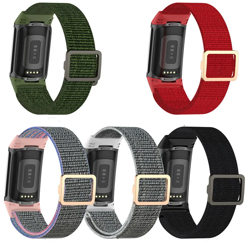 Anello In Nylon Elastico Per Fitbit Charge 5 6 Cinturino Intelligente Cinturino Sportivo Morbido Cinturino Da Polso Per Fitbit Charge 5 6 Correa