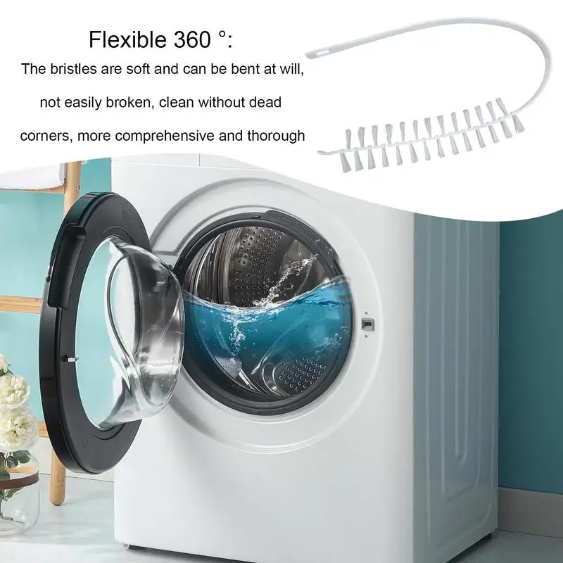 Tinksky Radiator Brush Long Flexible Dryer Cleaner Vent Brush Refrigerator  Coil Cleaning Brush