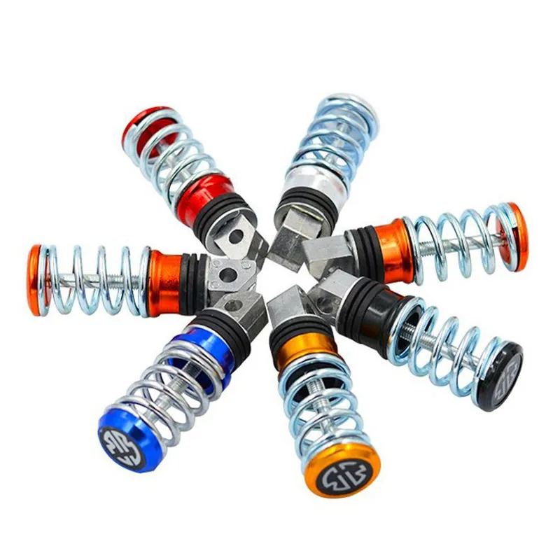 Motorcycle Accessories Motorcycle Footrests Motorcycle Foot Pedals Universal Man Street Motorcycle Foot Rest Scooter Foot-Peg Spring Motorbike Pedal