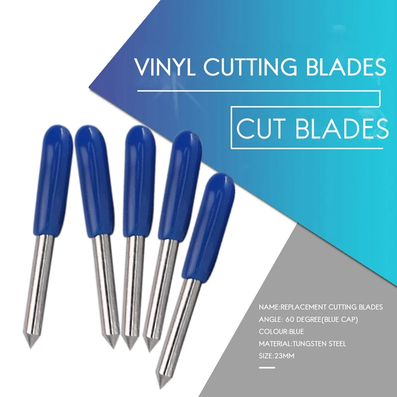 50PCS Deep Cut Blades For Cricut Explore Air 2 Air Maker Expression Vinyl Fabric 60 Degree Cutting Blades Replacement