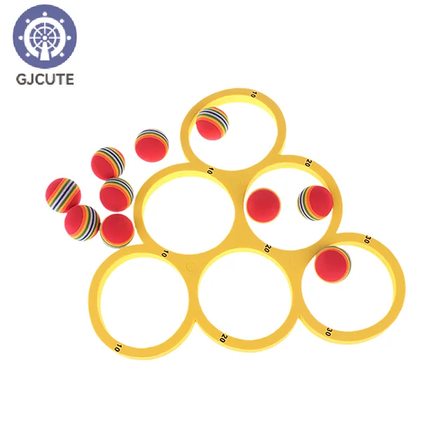 1Pcs Floating Table w/10 Balls Floating Toy Ring Throwing Game Water Sports Floating Pool Game Toys EVA Throwing Circle 6