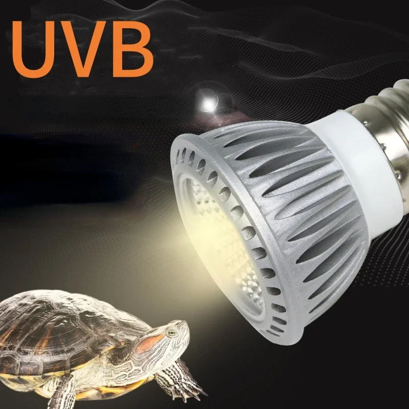 Rettile Uva + Uvb Led Light Spettro Completo 5.0 10.0 Turtle Prendere Il Sole Lampada Termica Lucertola Serpente Rettili/Lampada Solare Anfibia Terrar