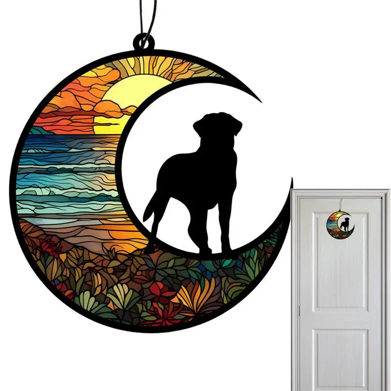 Dog Memorial Pendant Pet Memorial Acrylic Dog Christmas Ornaments Pet Supplies Sympathy Ornaments Pendants For